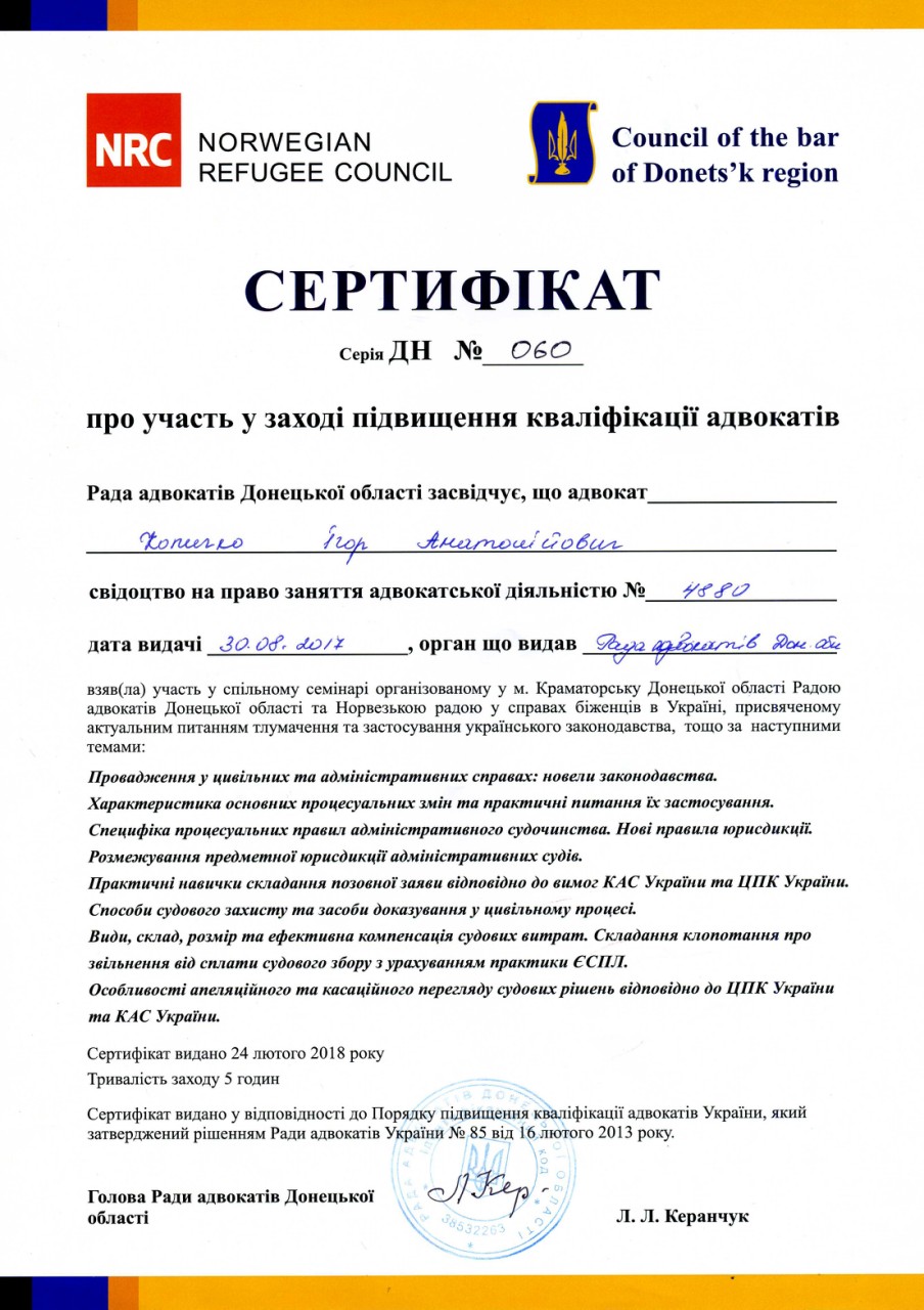 Копичко І.А. під час виступу